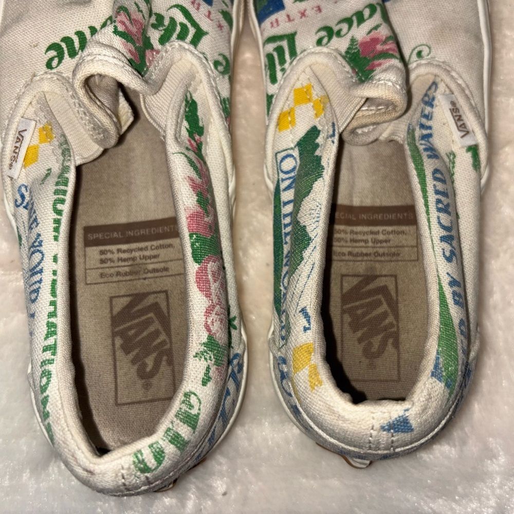 Vans Eco Theory Classic Slip on Shoe EUC Women’s Size 7 - Picture 7 of 8